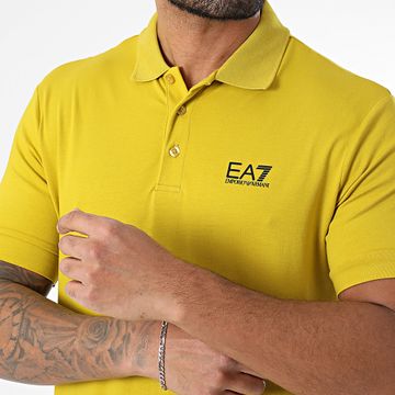 EA7 Emporio Armani - Polo a maniche corte 8NPF14-PJVQZ Giallo senape