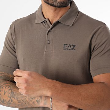 EA7 Emporio Armani - Polo a maniche corte 8NPF14-PJVQZ Marrone
