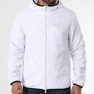 EA7 Emporio Armani - Giacca con cappuccio con zip 8NPB22-PNGRZ Bianco