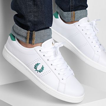Fred Perry - B721 Pelle B6312 Bianco Sneakers