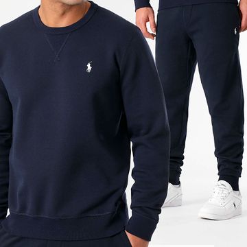 Polo Ralph Lauren - Original Player - Set di pantaloni da jogging e felpa a girocollo - blu navy