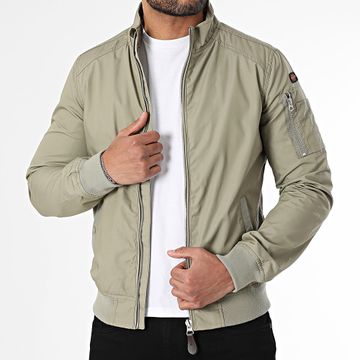 Schott NYC - Giacca con zip Kenny Light Khaki Green