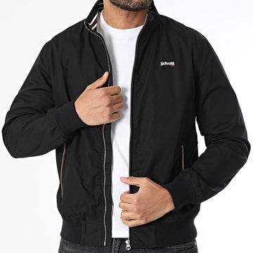 Schott NYC - Giacca Kenton Slim Fit Zip Nero