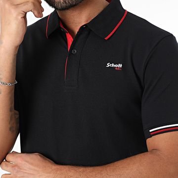Schott NYC - Polo Devon a maniche corte nera