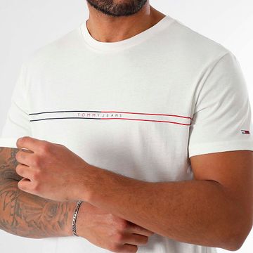 Tommy Jeans - Maglietta grafica Slim Entry 0779 Bianco