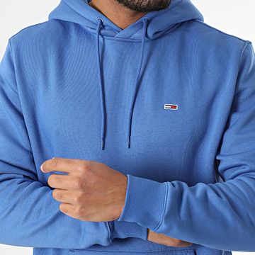 Tommy Jeans - Felpa con cappuccio Flag 0742 blu reale