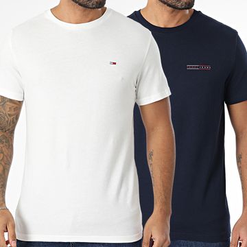 Tommy Jeans - Set di 2 magliette 1344 bianco navy