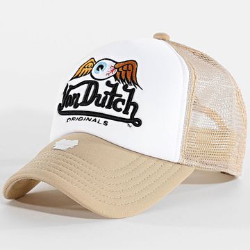 Von Dutch - Cappello Trucker Baker 7030167 Beige Bianco