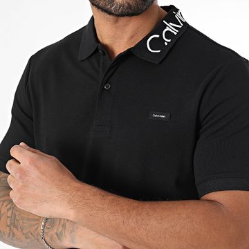 Calvin Klein - Polo manica corta Piqué Logo 4474 Nero