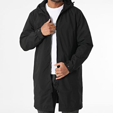 Classic Series - 2410 Giacca nera con cappuccio e zip