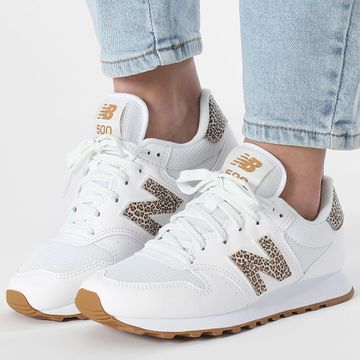 New Balance - Scarpe da ginnastica da donna 500 GW500LW2 White Leopard