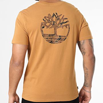 Timberland - Maglietta con logo dell'albero posteriore mimetico A2FKZ Cammello