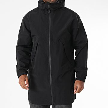 Timberland - A44PP Parka con cappuccio e zip lunga nero