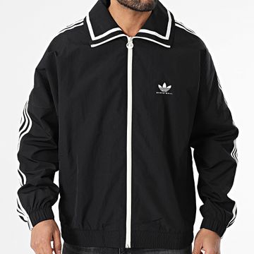 Adidas Originals - Giacca Shell Stripe Zip JD5197 Nero