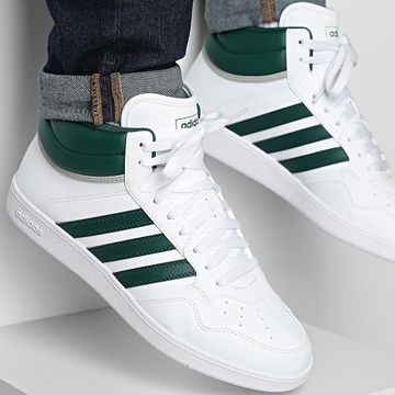 Adidas Sportswear - Scarpe da ginnastica Hoops 4.0 Mid JQ9998 Footwear White Core Green Grey Two