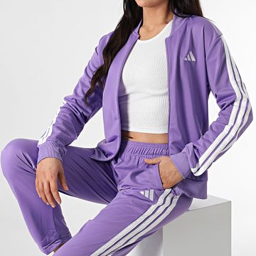 Adidas Sportswear - Tuta sportiva a 3 strisce da donna JD2690 Viola