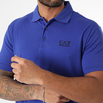 EA7 Emporio Armani - Polo a manica corta 8NPF14-PJVQZ Blu royal