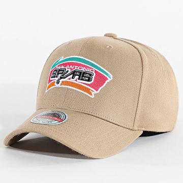 Mitchell and Ness - Cappello San Antonio Spurs HHSSINTL1634 Cammello chiaro