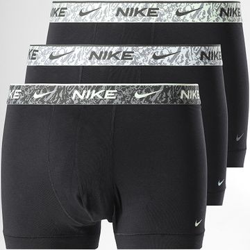 Nike - Set di 3 boxer KE1008 Nero Grigio Verde Giallo Khaki