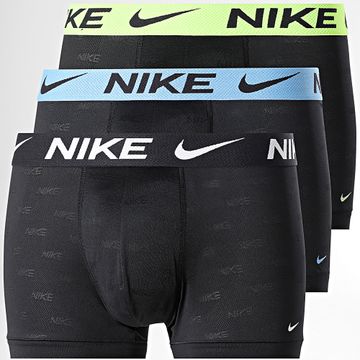 Nike - Set di 3 boxer Dri-FIT ADV Micro KE1224 Nero Azzurro Giallo Fluo