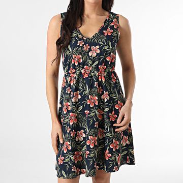 Only - Nova Life Abito senza maniche donna Navy Pink Green Floral