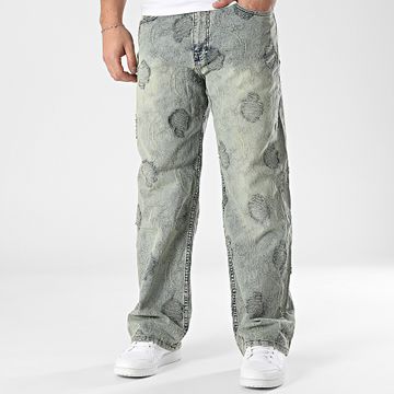 2Y Premium - Jeans Baggy Fit in denim blu