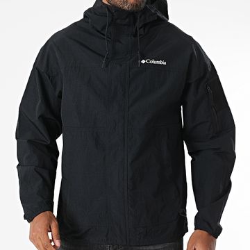 Columbia - Challenger Giacca a vento con cappuccio e zip 2071553 Nero