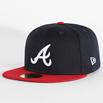 New Era - Acperf Emea 59Fifty Atlanta Braves Fitted Cap 12572848 blu navy rosso