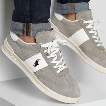 Polo Ralph Lauren - Scarpe da ginnastica Heritage Aera Grigio Bianco