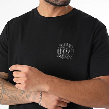 One Piece - Maglietta oversize con logo a scudetto grande nero
