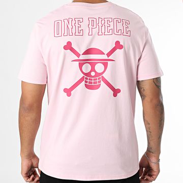 One Piece - Tee Shirt Oversize Hybrid Color Rose Rose Fuchsia