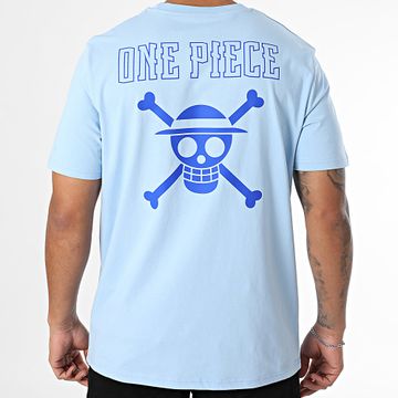 One Piece - Maglietta oversize a colori ibridi Blu chiaro Blu reale