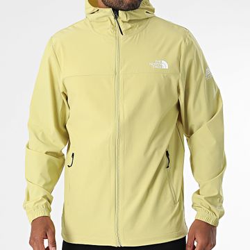 The North Face - Giacca con zip e cappuccio verde Wind A8BP1