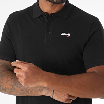 Schott NYC - Polo a manica corta Casual Nero
