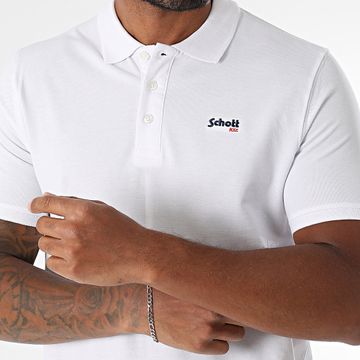 Schott NYC - Polo a manica corta Casual Bianco