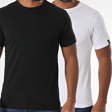 Schott NYC - Set di 2 magliette girocollo bianco nero