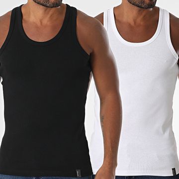 Schott NYC - Set di 2 canottiere Deb bianco nero