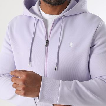 Polo Ralph Lauren - Original Player Felpa con zip e cappuccio viola