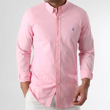 Polo Ralph Lauren - Camicia a maniche lunghe Original Player Pink Slim