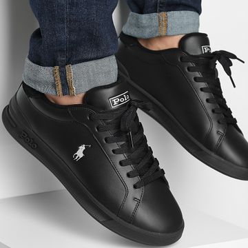 Polo Ralph Lauren - Scarpe da ginnastica Heritage Court II Nero Grigio