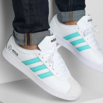 Adidas Sportswear - Baskets VL Court Mer JR1069 Footwear White Semi Mint Rush Core Black