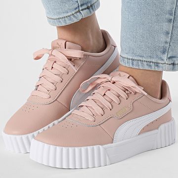 Puma - Carina 3.0 Jr Scarpe da Ginnastica Donna 401476 Rosa Qaurtz Puma Bianco
