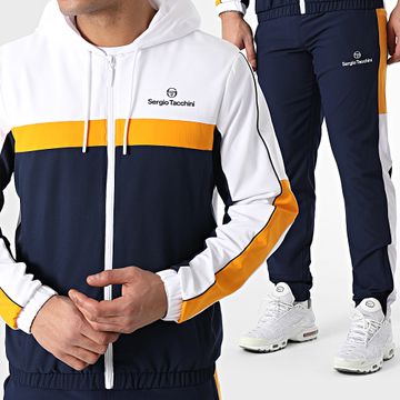Sergio Tacchini - Tuta Alata 41054 41053 Blu Navy Arancione Bianco