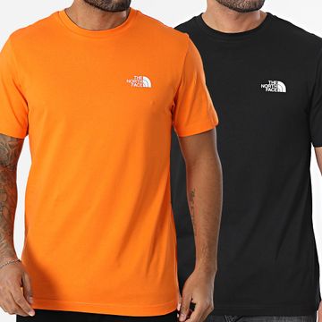 The North Face - Set di 2 camicie a cupola semplice A87NG Arancione Nero