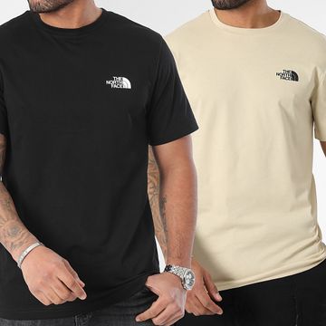 The North Face - Set di 2 camicie a cupola semplice A87NG Nero Beige