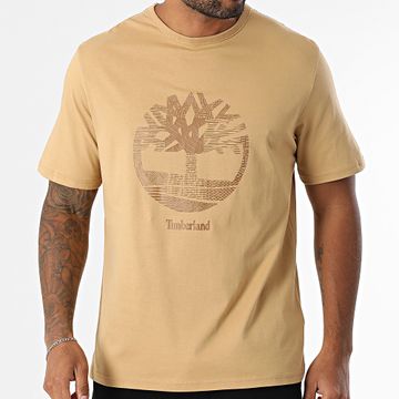 Timberland - Maglietta con texture A2GWZ Beige scuro