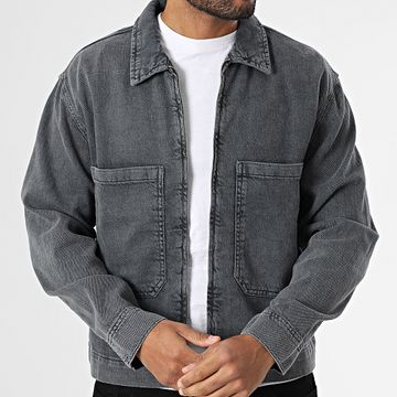 ADJ - 424 Giacca Jean con zip grigio antracite