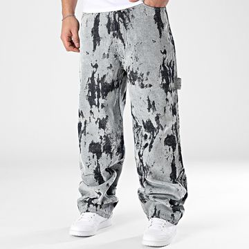 Ikao - Jeans blu grigi dal taglio ampio