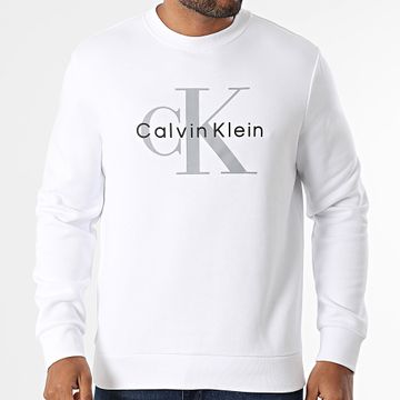 Calvin Klein - Felpa girocollo LV040BM801 Bianco