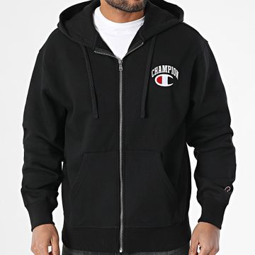 Champion - Felpa con cappuccio e zip 221193 Nero
